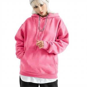Sweat-shirt à capuche oversize pour femme en coton écologique respirant avec polaire gaufrée, épaules tombantes et imprimé lettres, Green Vibe - Product Image 1