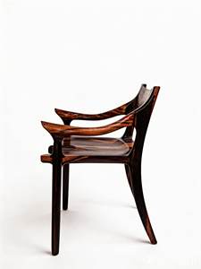 Hot Sale Unique Modern Classic Macassar Ebony Amara Sonokeling Indoors Terrace Living Room Restaurant Cafe <b>Dining</b> <b>Chairs</b> - Product Image 6