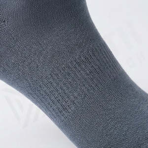 Crew Socks Solid Color 100% Cotton Breathable Knitted Regular Style for Adults Daily Wear Spring Season - Product Image 5