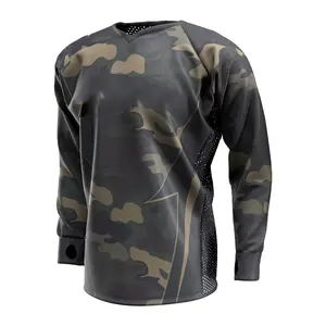 Pro Tùy Chỉnh Giải Đấu Cấp Cao Hàng Đầu Xu Hướng Đàn Ông Paintball Jersey Với Vải Thoải Mái Và Thoáng Khí