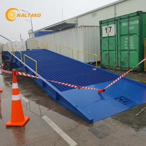Premium 15T Mobile Dock Ramp 16m Long 1900mm Height Adjustable Manual Hydraulic Ramp for Large Forklifts ISO9001 Cert - Product Image 6