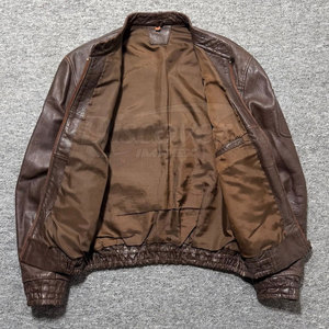 Veste bomber en cuir de haute qualité, grande taille, prix de gros, veste bomber en cuir, veste bomber en cuir la plus vendue - Product Image 4