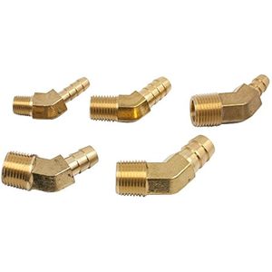 Raccord de tuyau à visser X mâle 45° °   Coude forgé 1/2" 45° °   Raccord de tuyau en laiton avec filetage mâle 3/8'' (NPT) (AOL-059) - Product Image 4