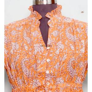 Beautiful Floral Print Short Midi <b>Dress</b> for Women Bohemian Summer Casual Beach Vacation Outfit Trendy Party Wear Natural Button - Product Image 4