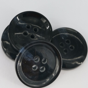 Boutons en corne véritable haut de gamme, colorés, à 4 trous, boutons en résine imitation corne personnalisés pour vêtements et artisanat naturel - Product Image 1