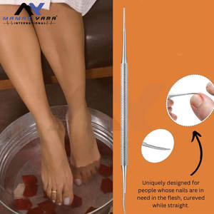 Lime à ongles incarnés professionnelle double face en acier inoxydable de haute qualité, nouveau design pour le nail art et l'utilisation en salon - Product Image 4