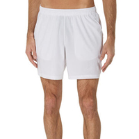 Short d'entraînement tissé blanc pour homme, personnalisé OEM, à séchage rapide, pour le tennis, le sport, la gym, le basketball, avec doublure de compression