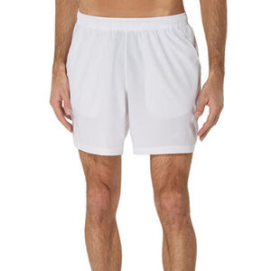 Short d'entraînement tissé blanc pour homme, personnalisé OEM, à séchage rapide, pour le tennis, le sport, la gym, le basketball, avec doublure de compression - Product Image 3