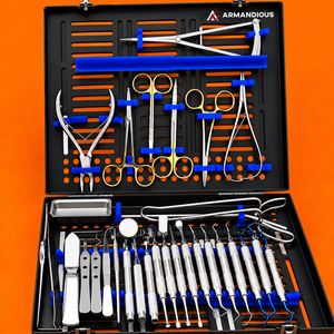 Kit de Implantes Dentales Manuales de Acero Inoxidable de Primera Calidad, 33 Piezas, Instrumentos Avanzados de Implantología, Juego de Instrumentos de Cirugía Oral, CE - Product Image 5