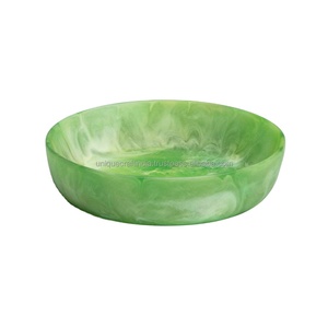 Tazón Redondo de Madera Hecho a Mano para Ensaladas, Tazón para Sopa de Resina Pulida, Vajilla Ecológica de Diseño Clásico Personalizable al por Mayor - Product Image 6
