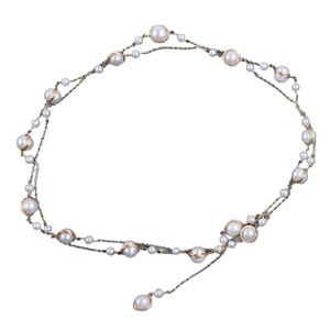 Collier long en perles d'eau douce empilées, ciel étoilé, élégant, tempérament simple, accessoires polyvalents - Product Image 4