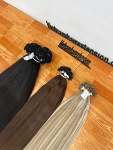Hermosas Extensiones de Cabello Humano Remy Vietnamita con Punta en U y Rizado, de 8 a 32 Pulgadas, 100 Gramos, Cabello 100% Virgen - Product Image 1