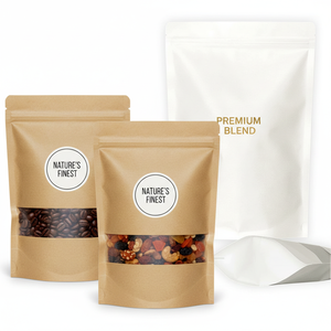 Bolsas de Plástico Blancas Esmeriladas al por Mayor, con Cierre Hermético, para Almacenamiento de Alimentos, Gruesas, Reciclables, para Frutos Secos y Alimentos Secos - Product Image 3