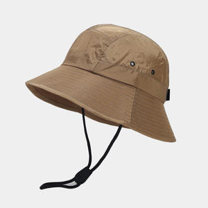 Custom Canvas Fisherman Summer Waterproof Quick Dry Sun Bucket Hats Quick Dry Breathable Wide Brim Fishermen Bucket Hat - Product Image 1