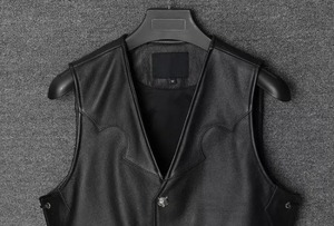 เสื้อกั๊กหนังแท้สำหรับผู้ชาย, เสื้อกั๊กขี่มอเตอร์ไซค์แนวยุทธวิธีกันน้ำระบายอากาศได้ดีเสื้อกีฬา100% นักแข่ง - Product Image 5