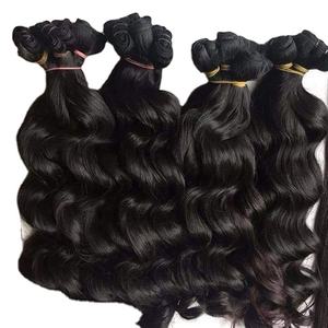Extensiones de cabello humano vietnamita de doble trama de grado 12A, máquina negra Natural, teje paquetes vírgenes sin procesar - Product Image 1