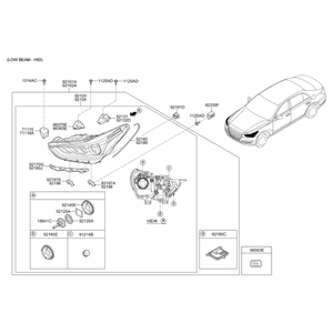 Faro Delantero Nuevo para Elantra 92190B1110 - Product Image 1