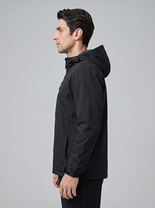 THAPUR SONS High Quality Men's Softshell Winter <b>Jacket</b> Canvas Waterproof Windproof Breathable Stand Collar Zipper Outdoor Sizes - Product Image 5