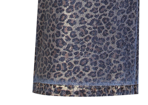 Women Leopard Print Wide Leg Jeans Baggy Y2K Streetwear Loose Fit <b>Animal</b> Print Denim Pants Vintage Style Cheetah print Jeans - Product Image 2
