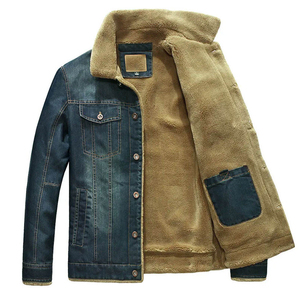 Men's <b>Denim</b> <b>Jacket</b> Solid Color Long Sleeve Button Fly Stonewashed Cotton Regular Fit Autumn Casual Wear - Product Image 6