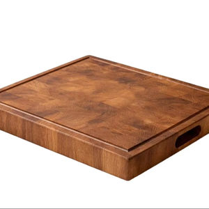 Tabla de cortar de madera de acacia premium con ranura para jugos, tabla de cortar de madera tipo Butcher Block, tabla de cocina para cortar y servir - Product Image 1