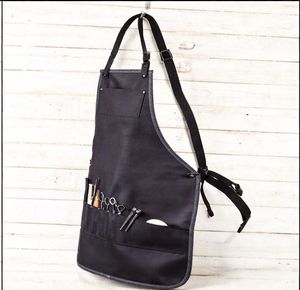 ผ้ากันเปื้อนช่างตัดผม - ผ้าแคนวาสกันน้ำพร้อมสายหนังแท้ ผ้ากันเปื้อนช่างตัดผม ช่างทำผม - Product Image 4