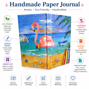 Cuadernos de Papel Hechos a Mano, Ecológicos, Estilo Vintage, Diario Encuadernado en Cuero, Cuaderno de Dibujo, Regalo para Escritura y Arte - Product Image 6