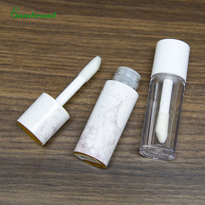 Wholesale Custom 3D-Printed Pattern Round PET Plastic Foundation <b>Bottle</b> 6ml Lip Gloss Contour Liquid <b>Dispensing</b> <b>Bottle</b> Premium - Product Image 1