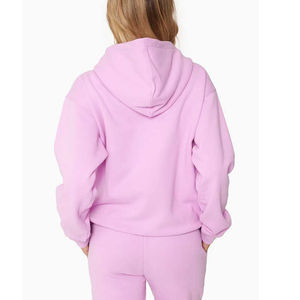 Ensemble de sweat-shirt court en coton avec logo personnalisé, ensembles décontractés pour femmes, vêtements de sport pour femmes, ensemble de 2 pièces, short et sweat-shirt - Product Image 4