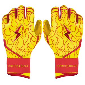 ถุงมือตีเบสบอลสำหรับผู้ใหญ่ BRUCE BOLT สายรัดยาว ถุงมือหนังกันลื่น สั่งทำโลโก้ได้ ขายส่งจากผู้ผลิต - Product Image 5