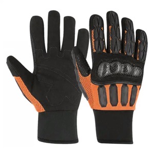 Guantes Tácticos de Dedo Completo Negros y Amarillos Antideslizantes y Transpirables para Protección Deportiva Masculina - Product Image 6