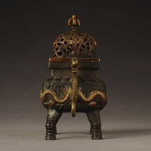 Brûleur d'encens en métal de luxe Oud Bakhoor, design arabe, écologique, personnalisable pour les espaces de vie, les bureaux et les lieux religieux - Product Image 3