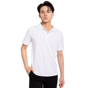 <b>Men's</b> Light Blue <b>Short</b> <b>Sleeve</b> Polo <b>Shirt</b> Regular Fit Cotton Oxford Breathable Casual With Logo Print Front And Back - Product Image 4