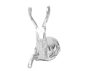14.5x6.5x21.4cm Handmade Aluminium Deer Figurine Modern Design Eco-Friendly Durable <b>Christmas</b> Tabletop Decoration for Home - Product Image 5