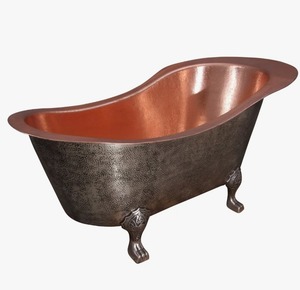 Bañera de Cobre Hecha a Medida, Bañera Artesanal para Interiores Modernos y Clásicos al Mejor Precio - Product Image 5