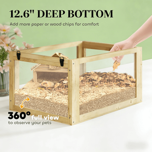 กรงแฮมสเตอร์สำหรับสัตว์เลี้ยงขนาดเล็ก ทนทานและทำความสะอาดง่าย - Product Image 4