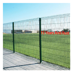 Panneau de clôture décoratif 3D incurvé en treillis soudé, en promotion, pour la sécurité des jardins, des cours et des espaces extérieurs, et comme clôture de périmètre ferroviaire - Product Image 5