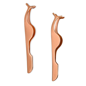 Pince à cils en cuivre, pointe précise, outil de beauté en métal lisse pour extension de cils, mise en forme des sourcils et soin des sourcils - Product Image 3