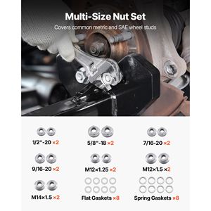 Kit Universale di Attrezzi Manuali per la Rimozione di Mozzi Ruota e Ammortizzatori, Compatibile con Tutti i Mozzi a 5, 6, 8 Fori, Estrattore Buster - Product Image 3