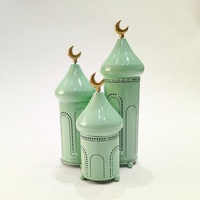 Lanterne marocaine de qualité export, tour à bougies, décoration pour la célébration de l'Aïd, style minaret, durable, écologique, lavable, personnalisable
