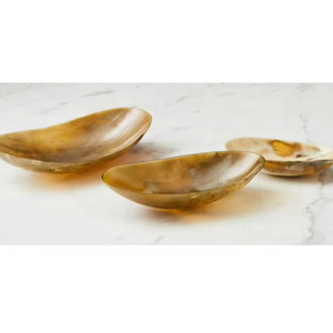 Best Selling Carved Buffalo Horn Vintage Salad Fruit Serving Bowl Indian Horn <b>Dinnerware</b> for Business Gifts - Product Image 1