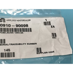Lote de 10 Fusibles AMAT 0910-90098, AC/DC 125V, 5A - Equipos y Piezas de Semiconductores de Confianza de Marca Global - Product Image 3