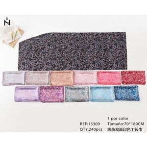 Sciarpa di Seta Z Brand 70x180cm Stampata su Entrambi i Lati, Accessorio Moda Lungo - Product Image 3
