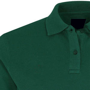 Camiseta de Hombre de Alta Calidad, 100% Algodón Jersey, Tejido Sólido, Bordada, de Secado Rápido, Casual, Manga Corta, con Botones, Logotipo Personalizado en la Parte Delantera, 200g - Product Image 3