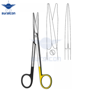 Ciseaux Fanous 16,5 cm / 6-1/2 pouces droits à lame dentelée Super Cut TC pour chirurgie - Product Image 2