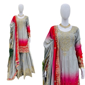 Nouvelle collection de salwar kameez pour femmes de la série SP en soie chinon, séchage rapide, pour les occasions de mariage, toutes saisons, coupe classique - Product Image 1