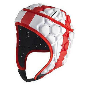 Casque de football américain premium à coque souple, casque de rugby de sécurité avec protection de la tête rembourrée en mousse EVA haute densité, réglable et protecteur - Product Image 2