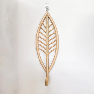 Perchero de ratán de estilo vintage de alta calidad, colgador de ropa de madera, abrigos de madera, ganchos montados en la pared - Product Image 6