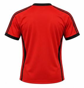 เสื้อกีฬาคอวีสีแดงแบบยูนิเซ็กซ์ ผ้าโพลีเอสเตอร์ ระบายอากาศได้ดี แขนสั้น สำหรับผู้ใหญ่ ยี่ห้อ CANBELLO SPORTS พิมพ์ลายดิจิตอล - Product Image 2