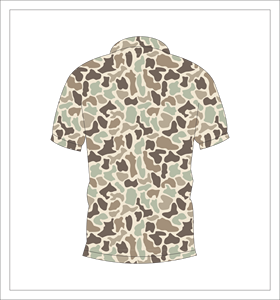 Camiseta Polo de Camuflaje Marrón Arena, Sublimada, Manga Corta, Deportiva, Informal, Personalizable con Logotipo, Unisex - Product Image 2